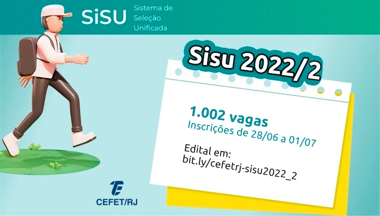 Sisu 2022/2: Cefet/RJ oferta mais de mil vagas para cursos de graduação