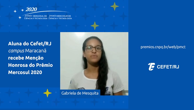 Aluna do Cefet/RJ recebe Menção Honrosa no Prêmio Mercosul 2020